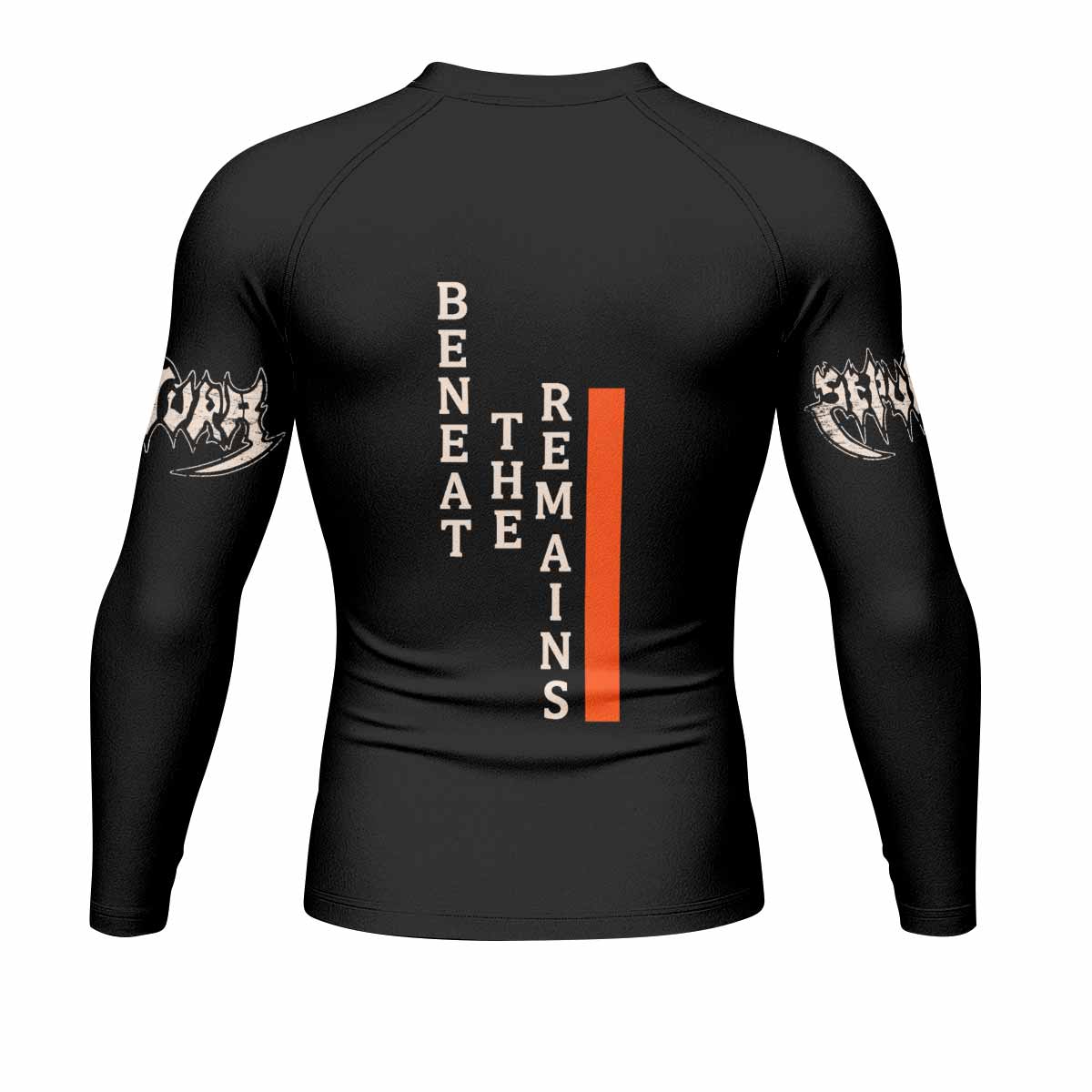 Beneath the Remains Sepultura Men's Rash Guard Long Sleeve - back view mockup