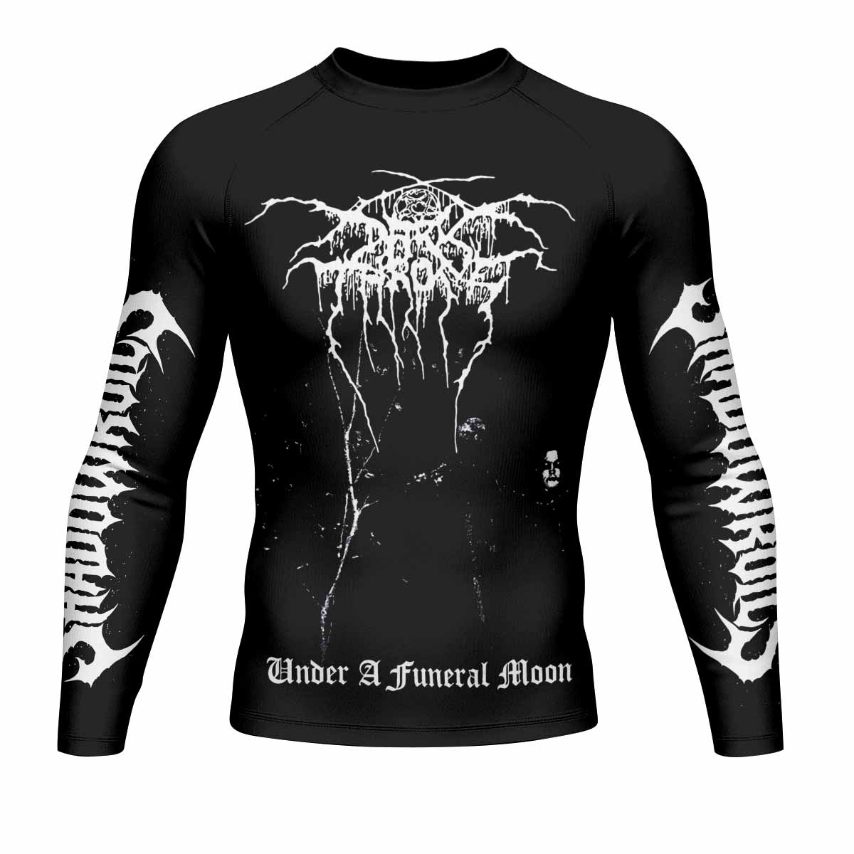 Darkthrone Under a Funeral Moon Men's Rash Guard Long Sleeve - front view mockup