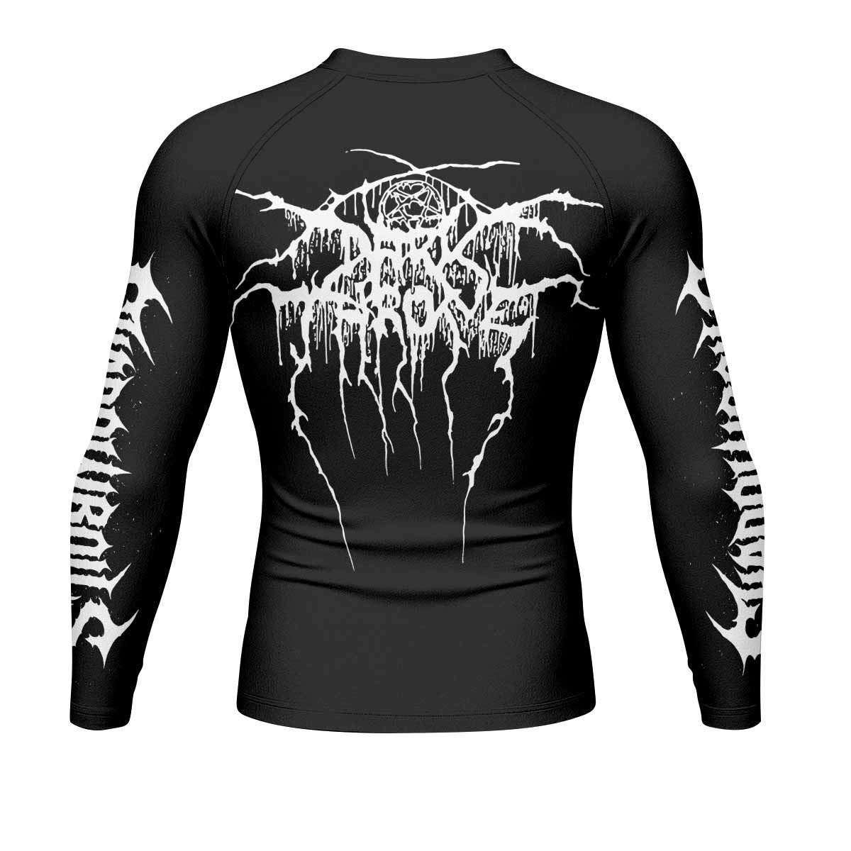 Darkthrone A Blaze in the Northern Sky Men's Rash Guard Long Sleeve - back view mockup
