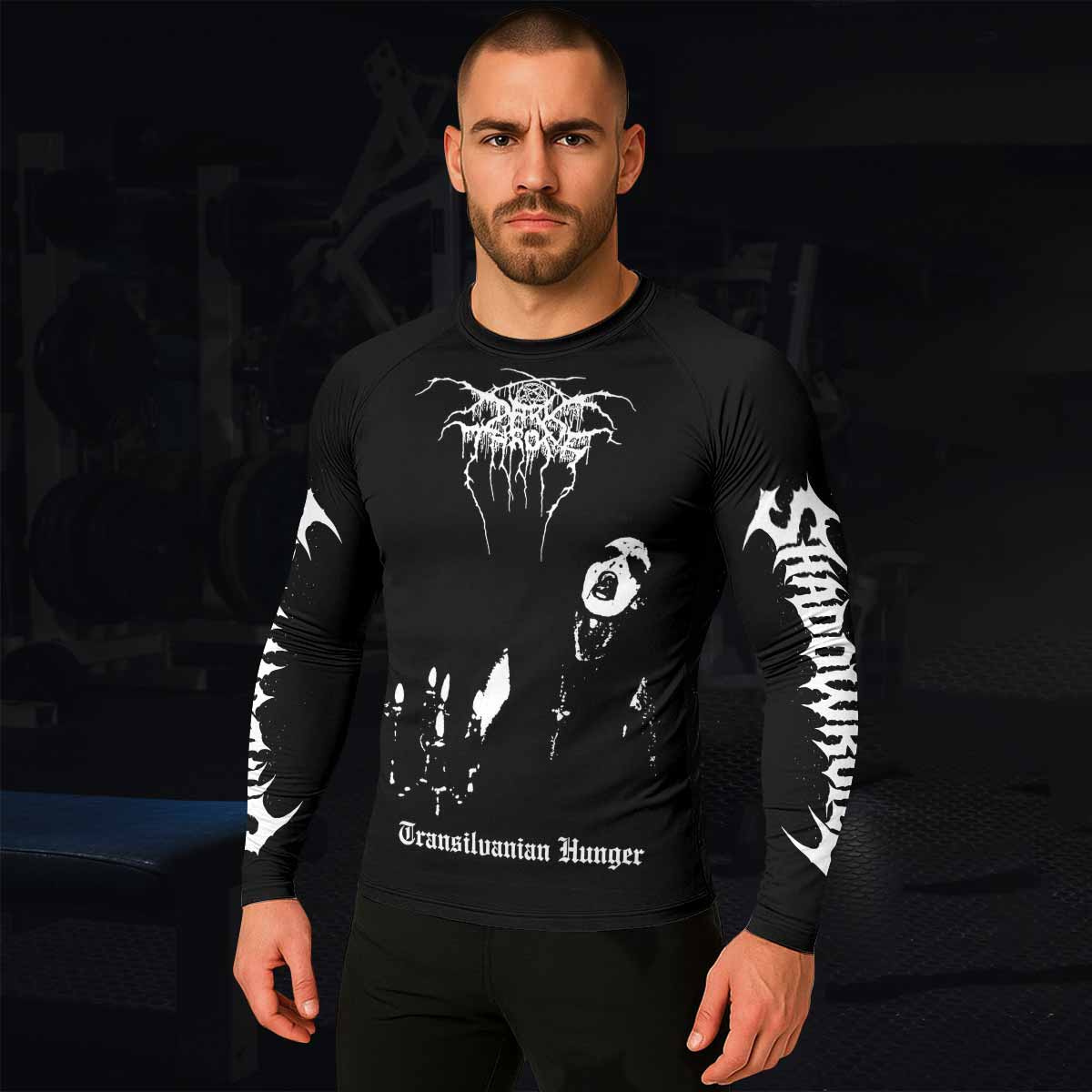 Darkthrone Transilvanian Hunger Men's Rash Guard Long Sleeve - lifestyle view