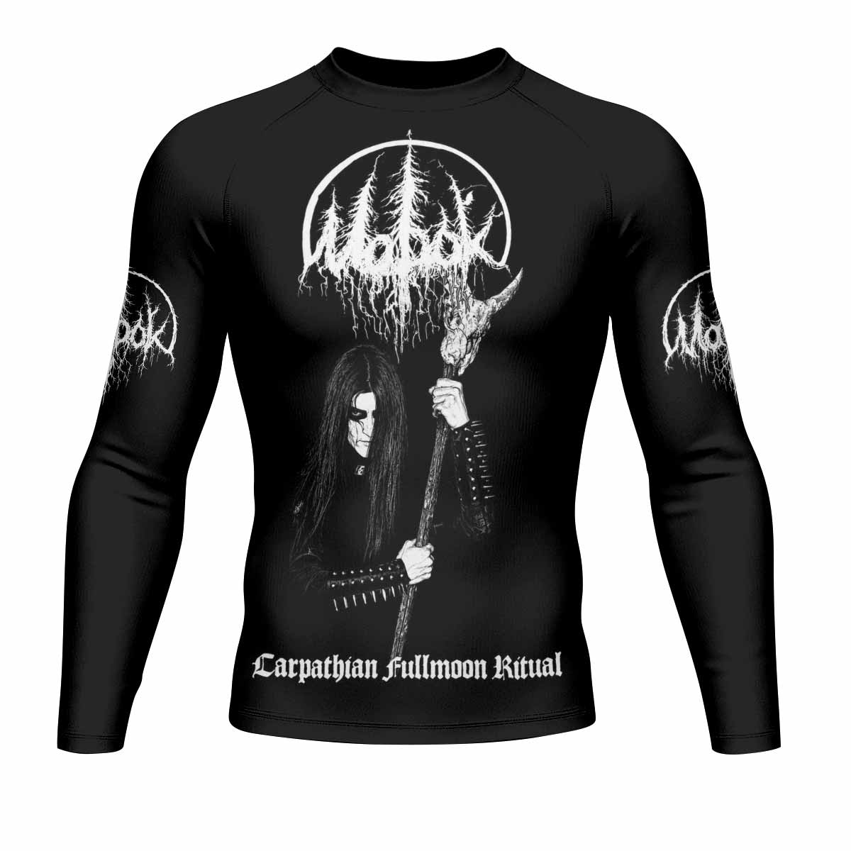 Morok Carpathian Fullmoon Ritual Men's Rash Guard Long Sleeve - front view mockup