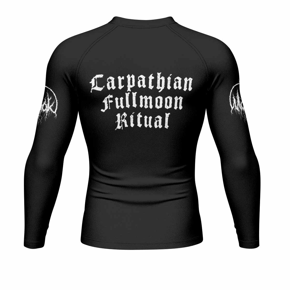 Morok Carpathian Fullmoon Ritual Men's Rash Guard Long Sleeve - back view mockup