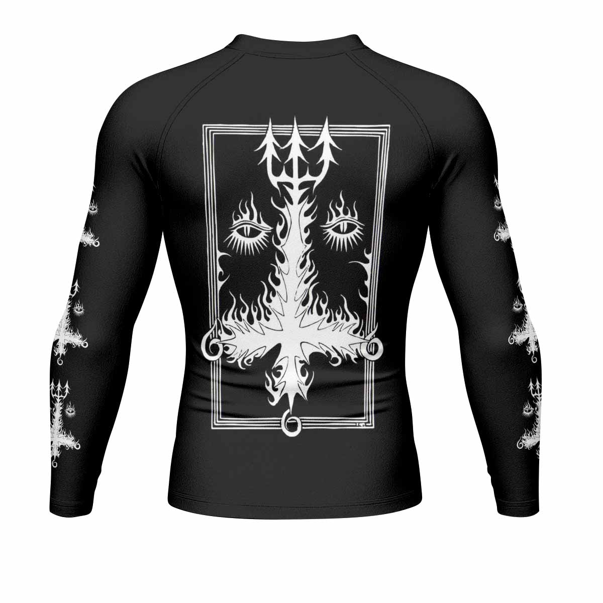 Dissection The Somberlain Men's Rash Guard Long Sleeve - back view mockup