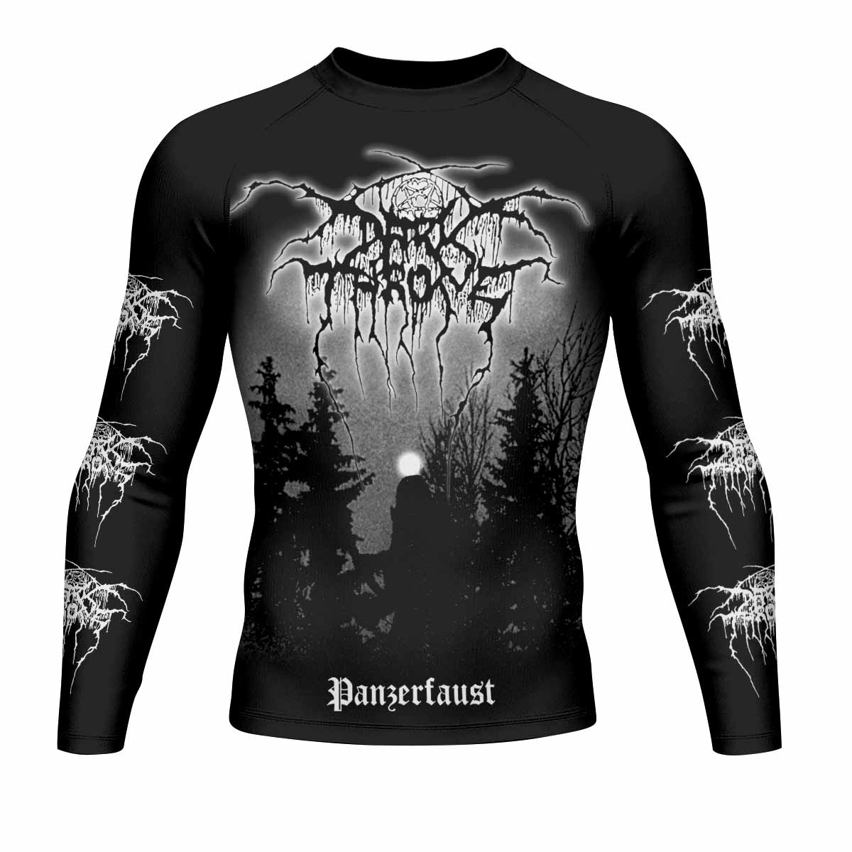 Darkthrone Panzerfaust Men's Rash Guard Long Sleeve - front view mockup