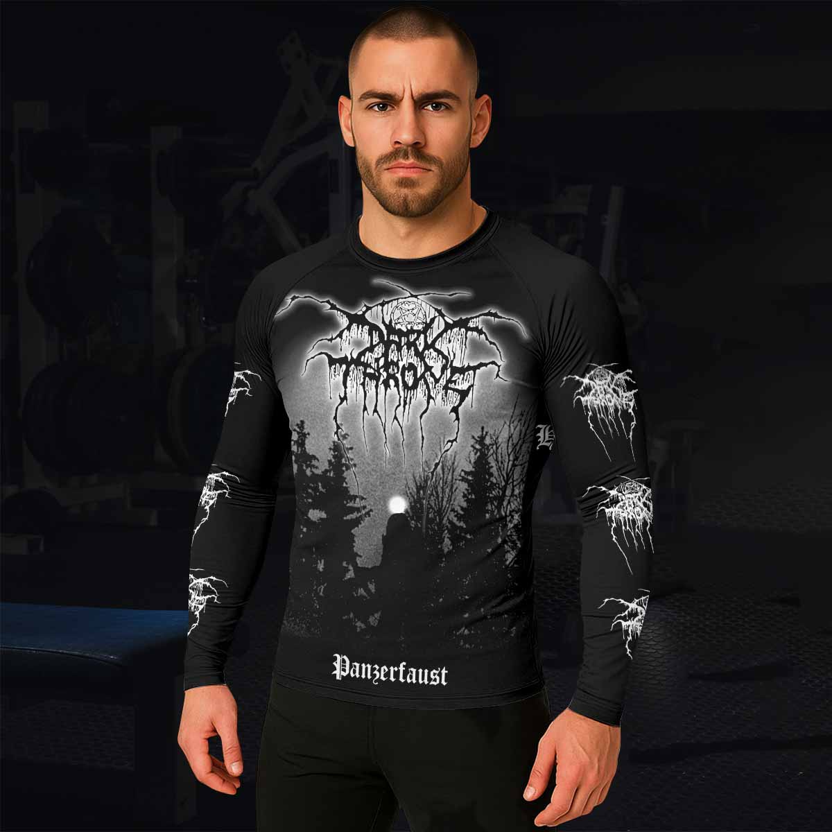 Darkthrone Panzerfaust Men's Rash Guard Long Sleeve - lifestyle view