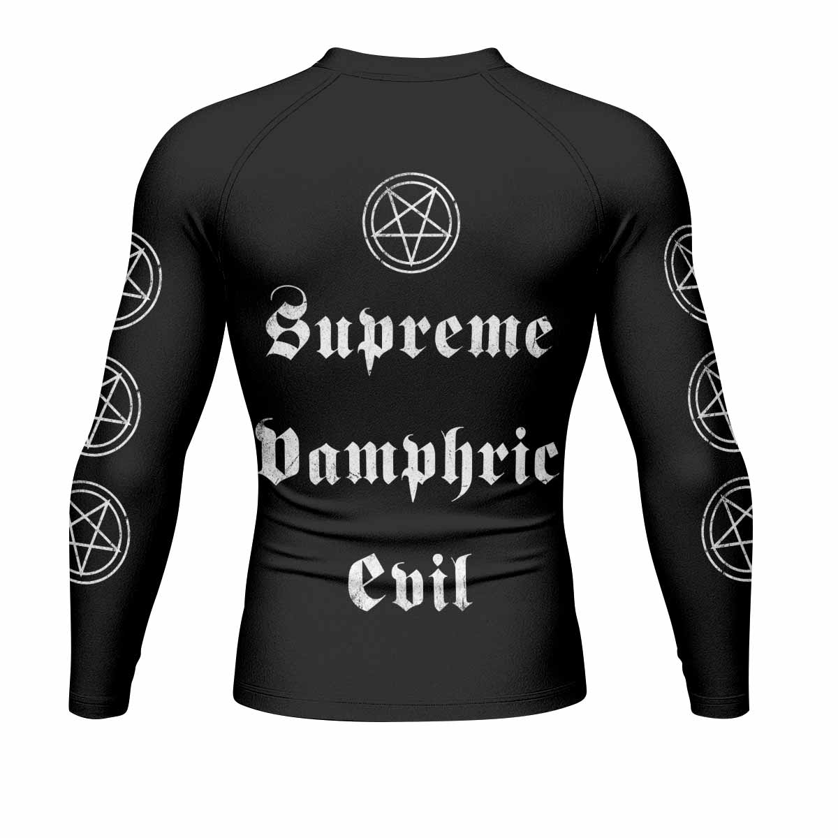 Cradle of Filth The Principle of Evil Made Flesh Men's Rash Guard Long Sleeve - back view mockup