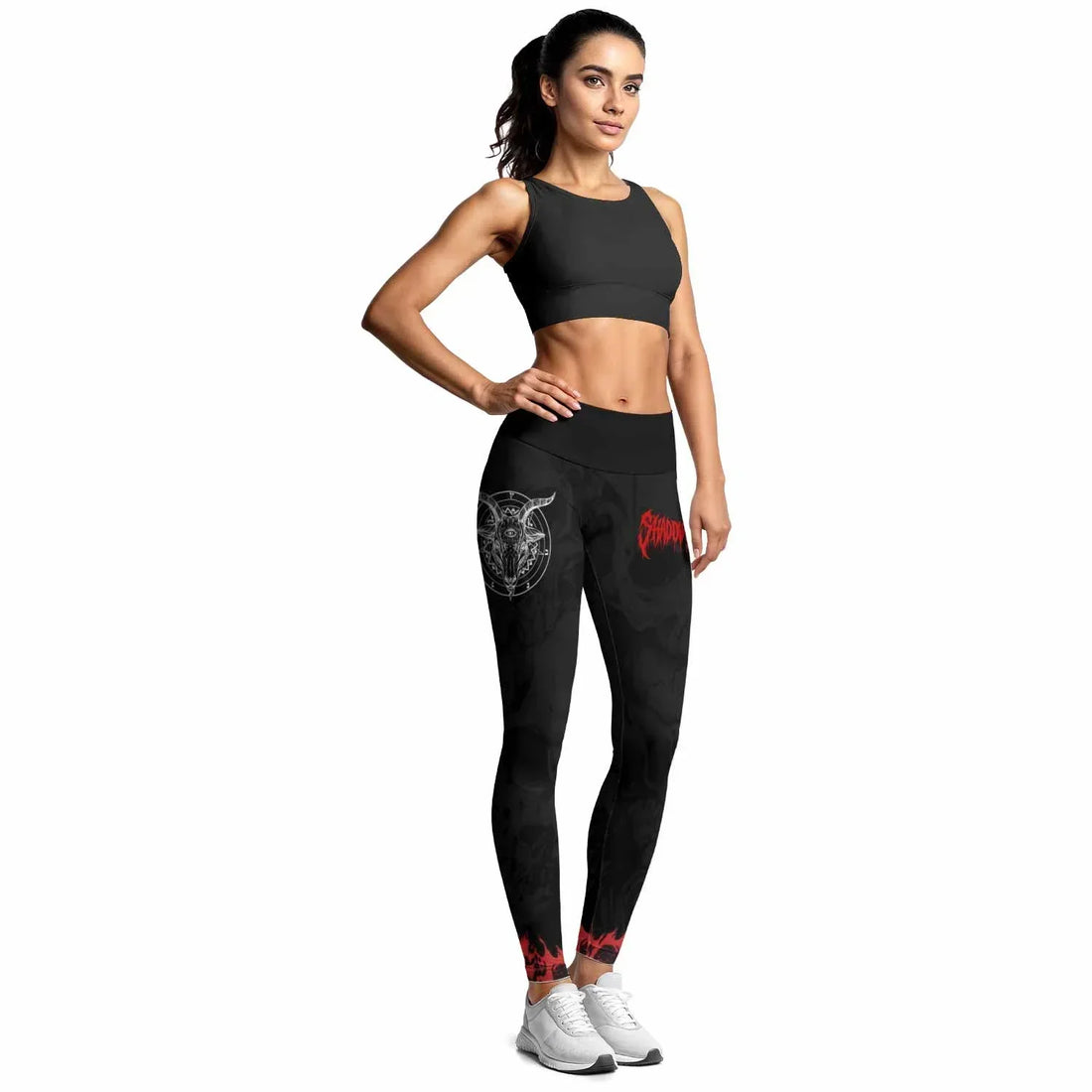 Baphomet Seal Women's Leggings - lifestyle view