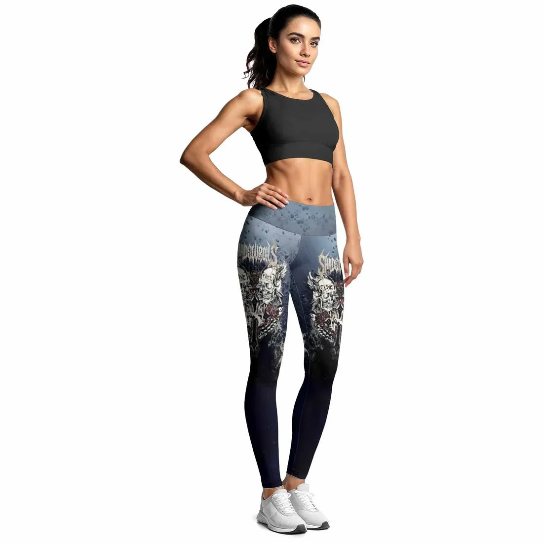Live Free Warrior Women's Leggings - lifestyle view