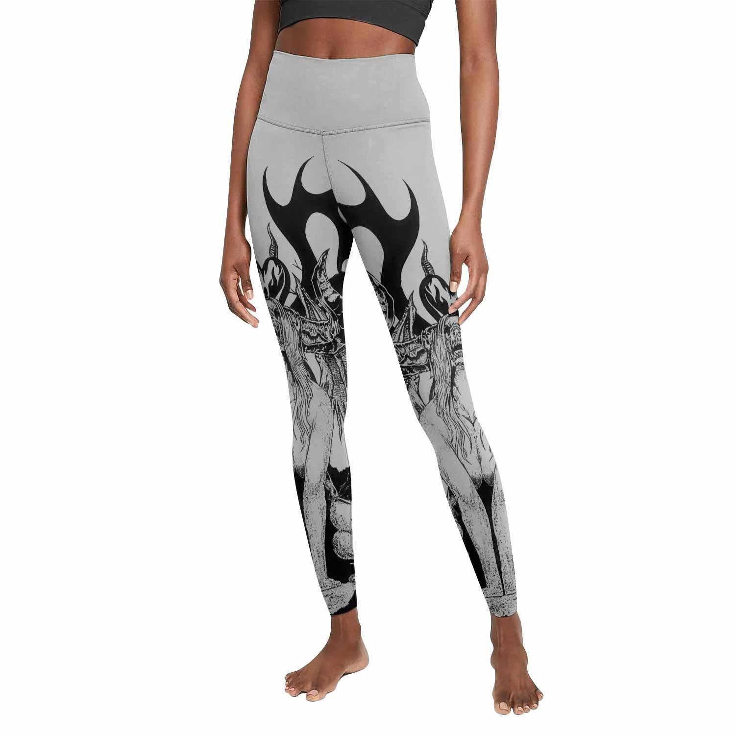 The Forsaken Beast Women's Leggings - front view mockup