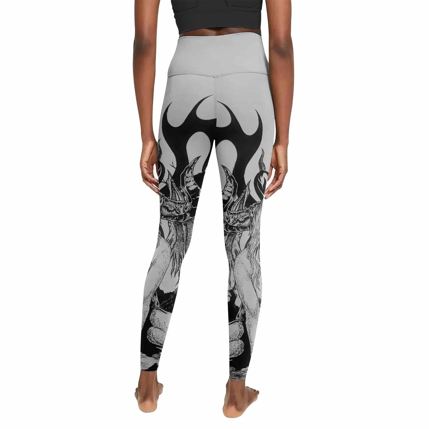 The Forsaken Beast Women's Leggings - back view mockup