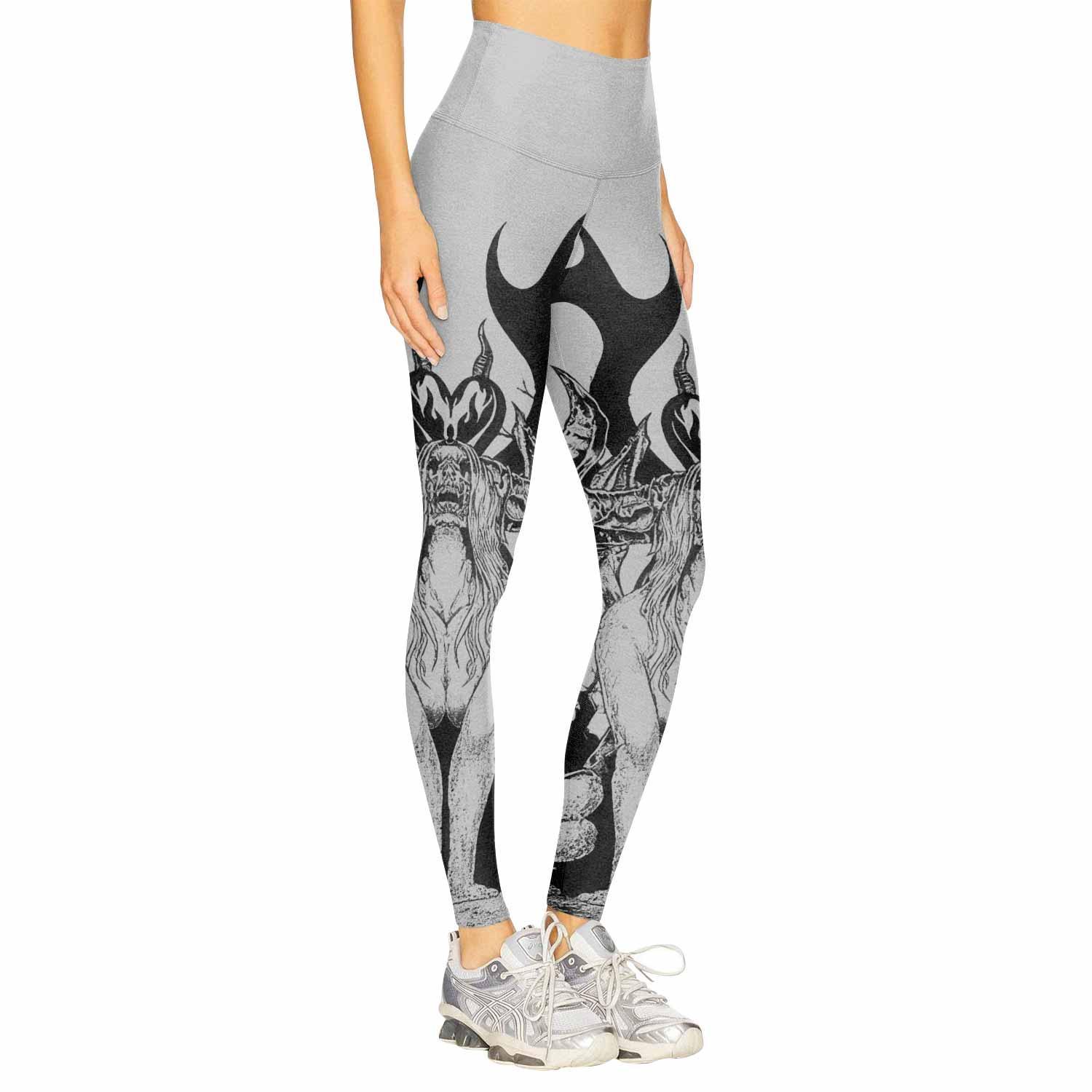 The Forsaken Beast Women's Leggings - right side mockup