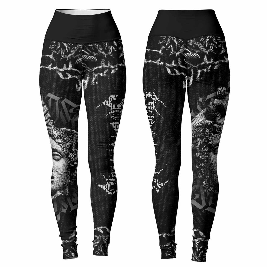 The Monster of Perseus Women's Leggings - front and back view