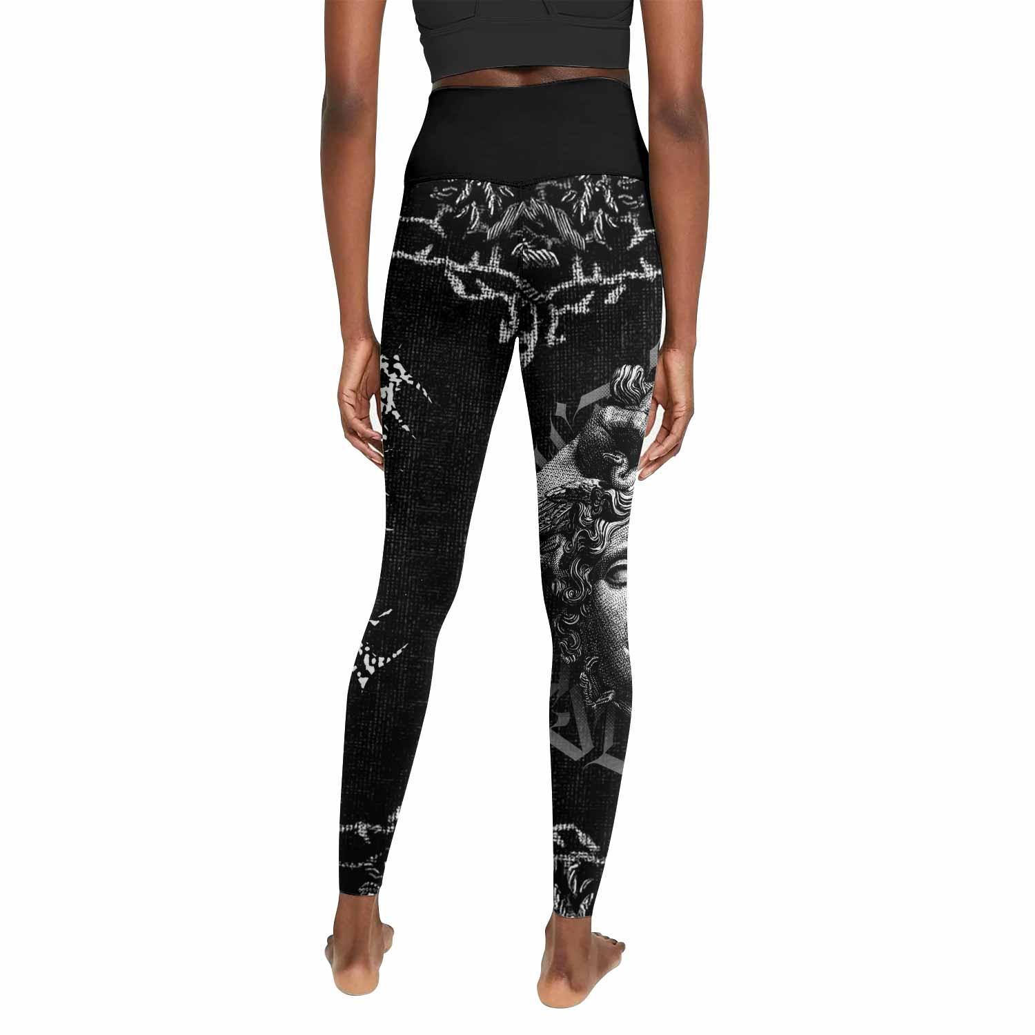 The Monster of Perseus Women's Leggings - back view mockup