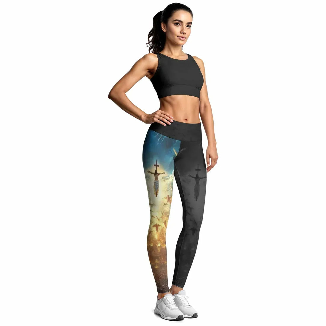 Isaiah 41:10 Fear Not Women's Leggings - lifestyle view