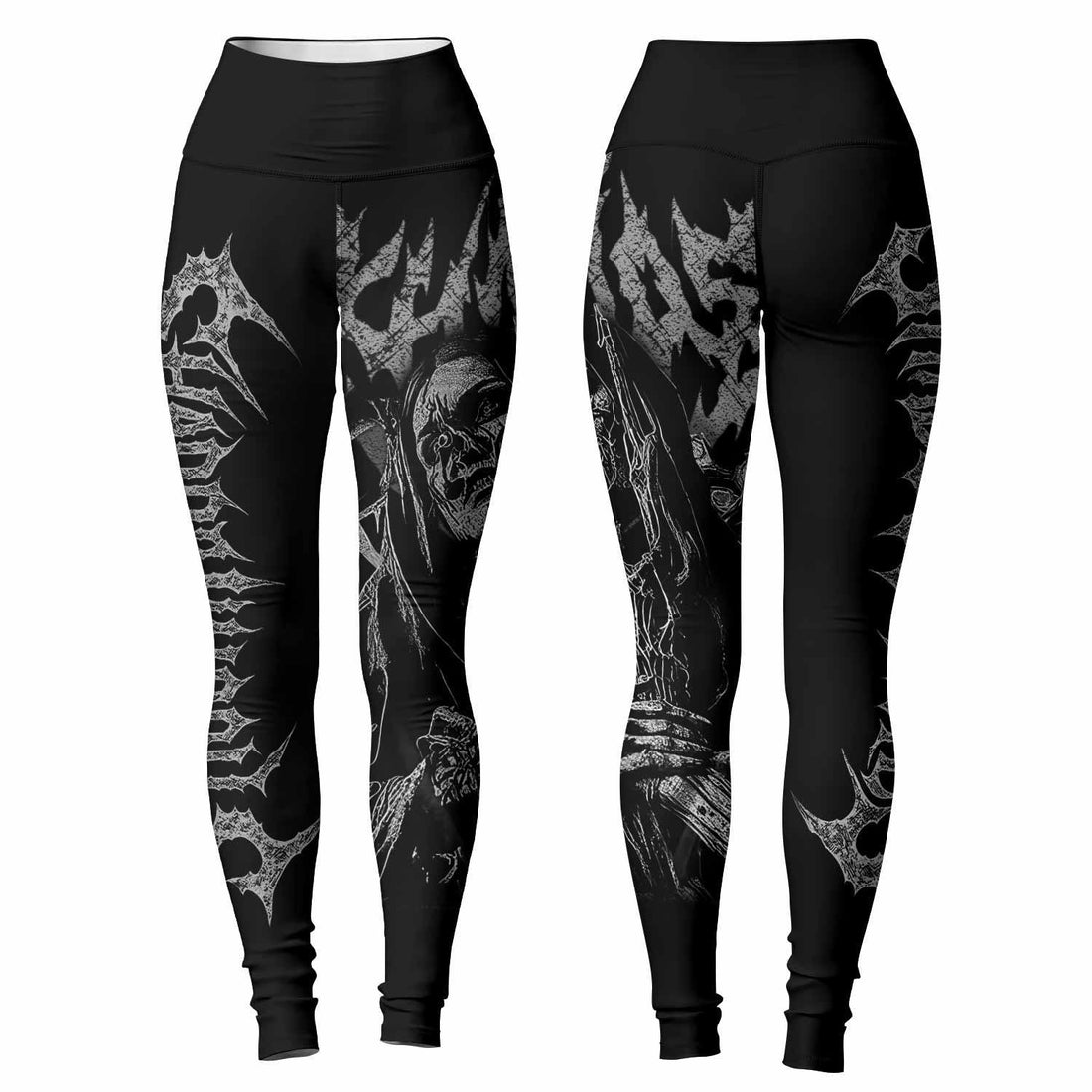 Against All Gods Women's Leggings - front and back view