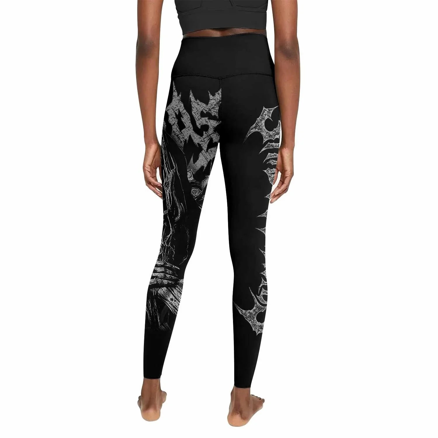 Against All Gods Women's Leggings - back view mockup