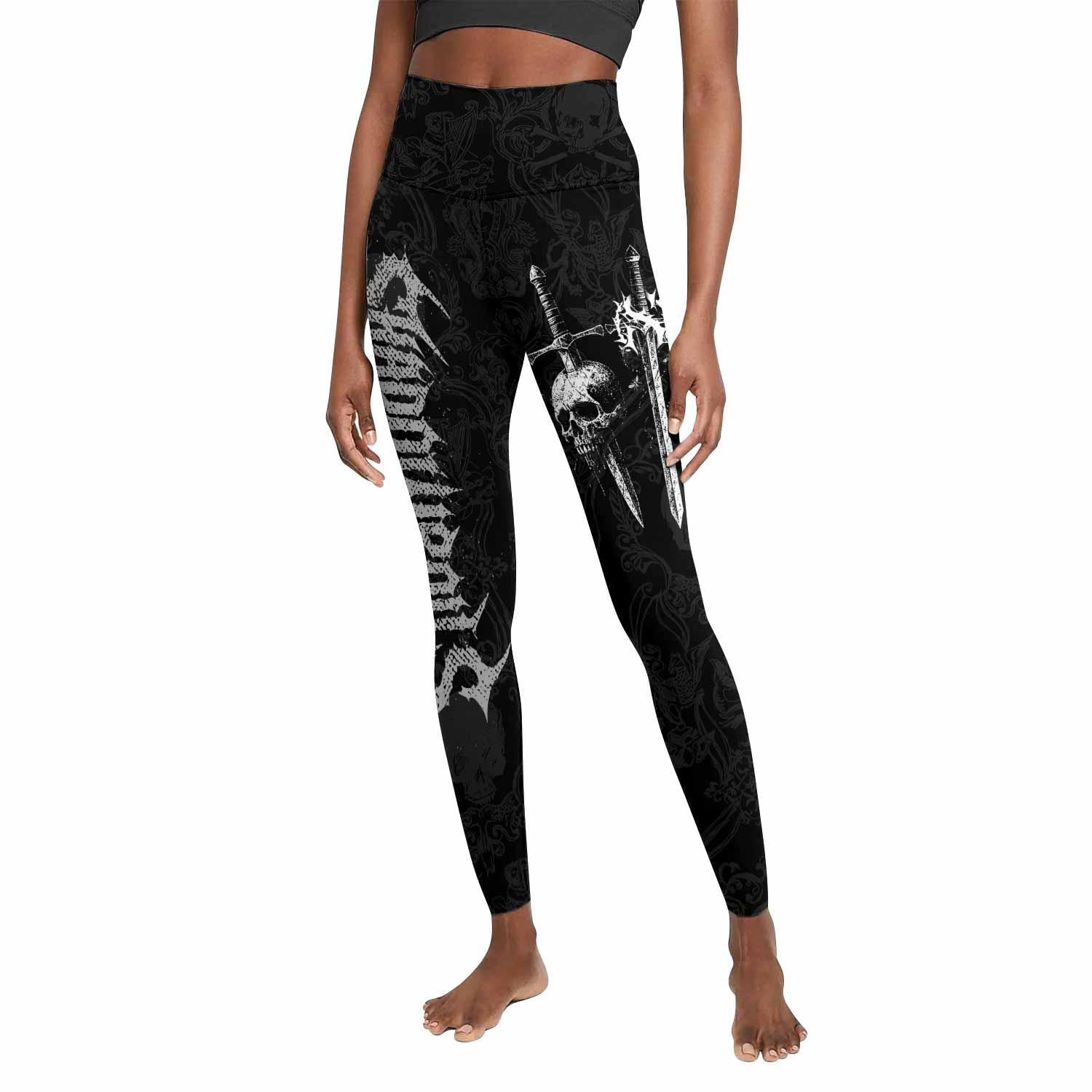 Bone Reaper Women's Leggings - front view mockup