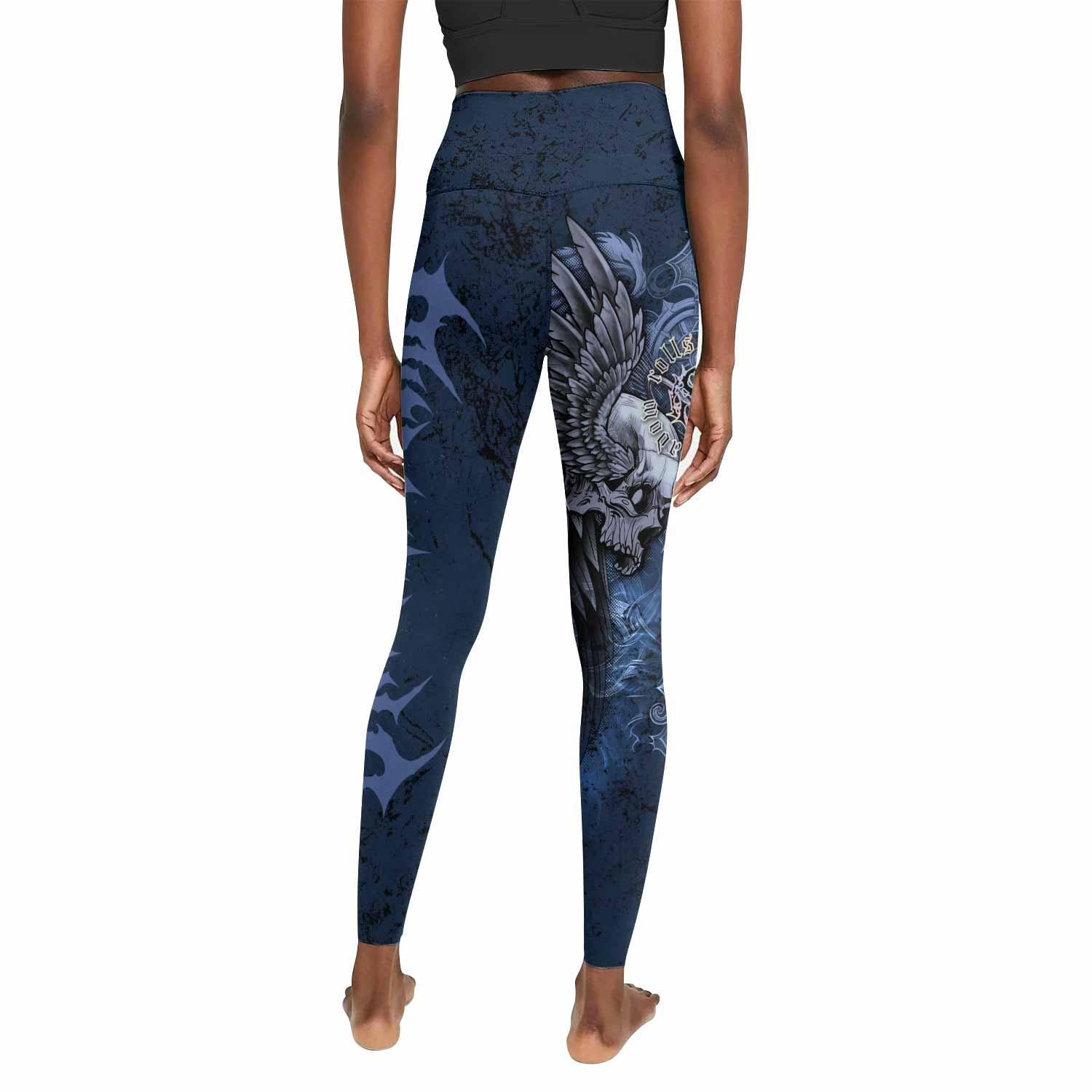 Duality of Souls Women's Leggings - back view mockup