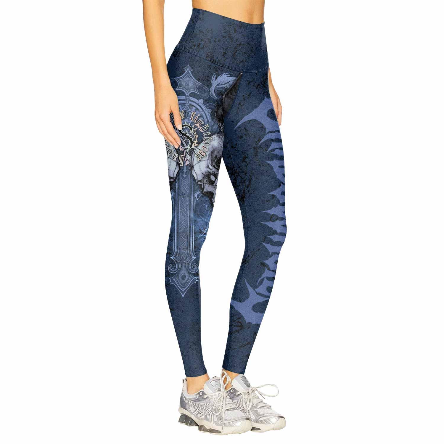 Duality of Souls Women's Leggings - right side mockup
