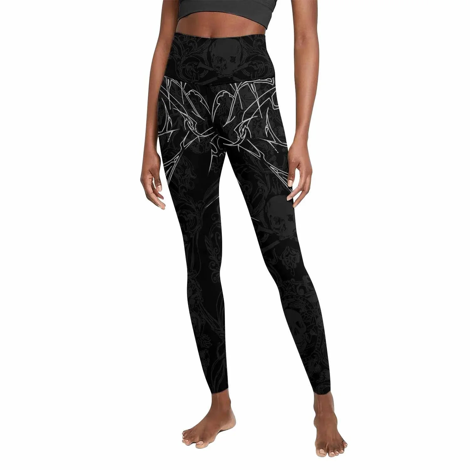 Throne of Thorns Women's Leggings - front view mockup