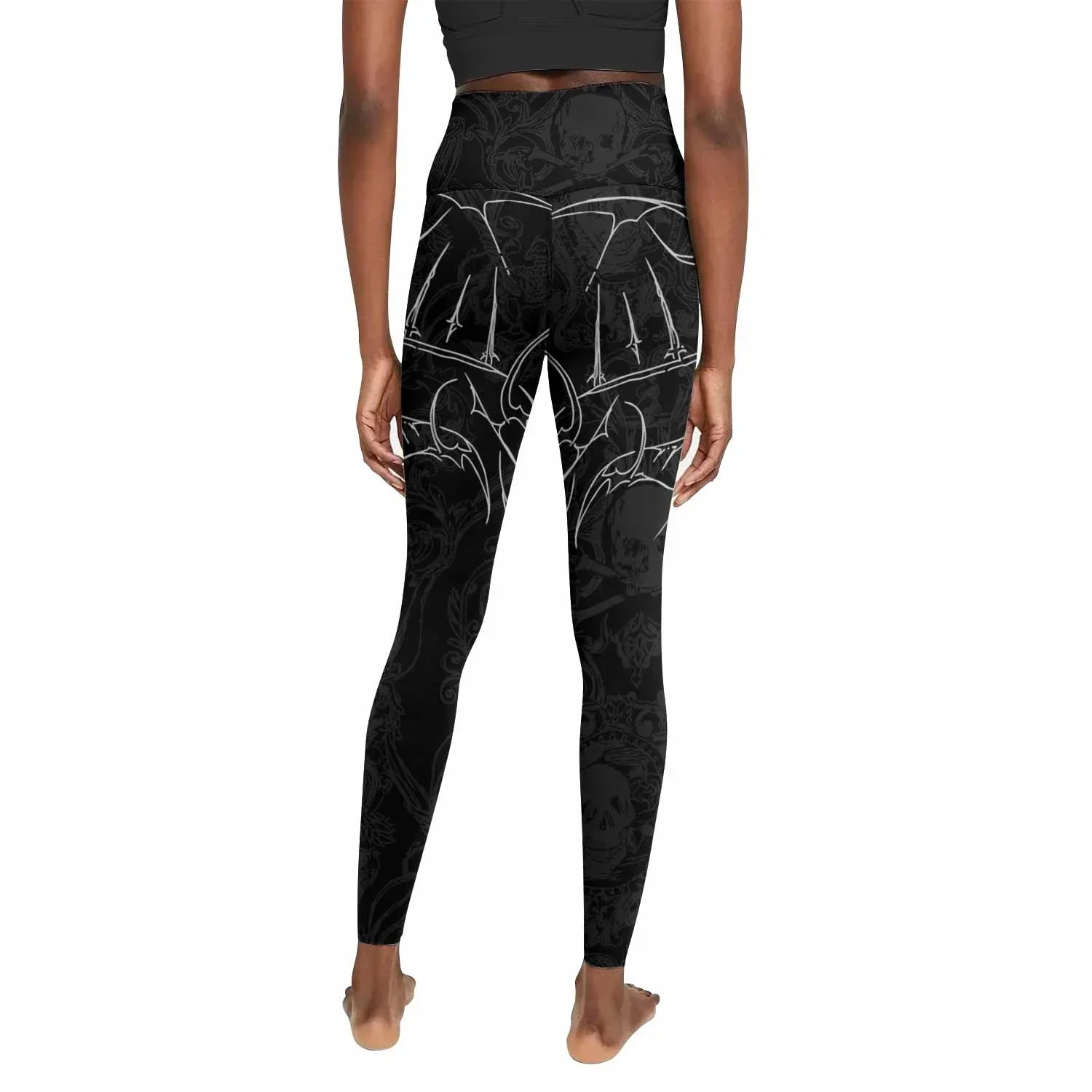 Throne of Thorns Women's Leggings - back view mockup