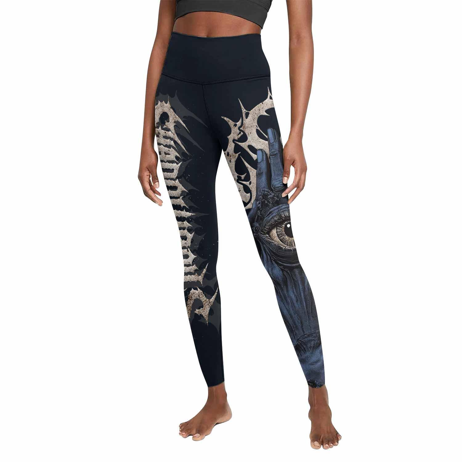 The All-Seeing Hand Women's Leggings - front view mockup