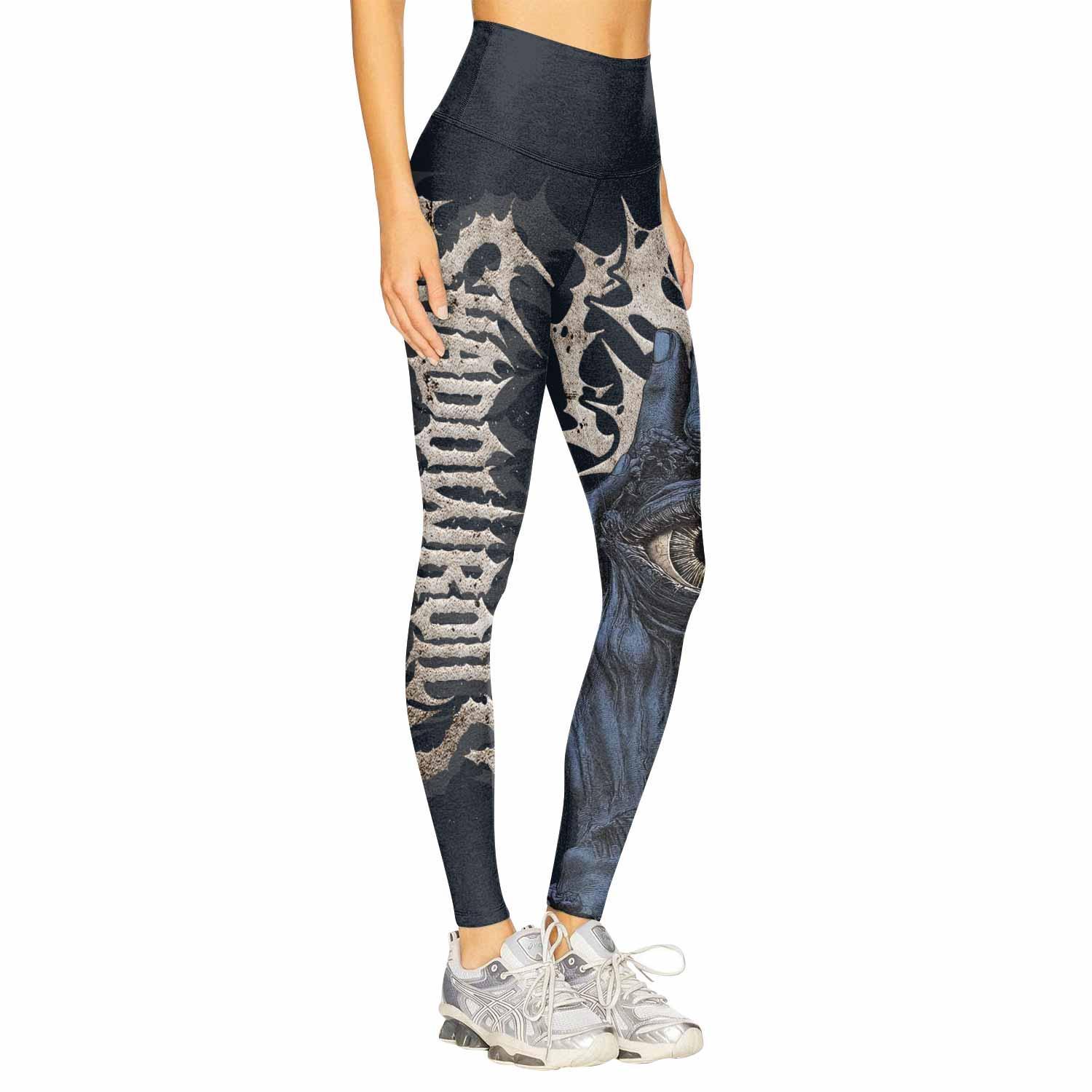 The All-Seeing Hand Women's Leggings - right side mockup
