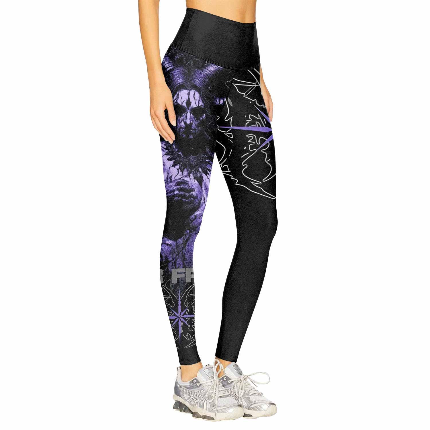 Far From Grace Women's Leggings - right side mockup