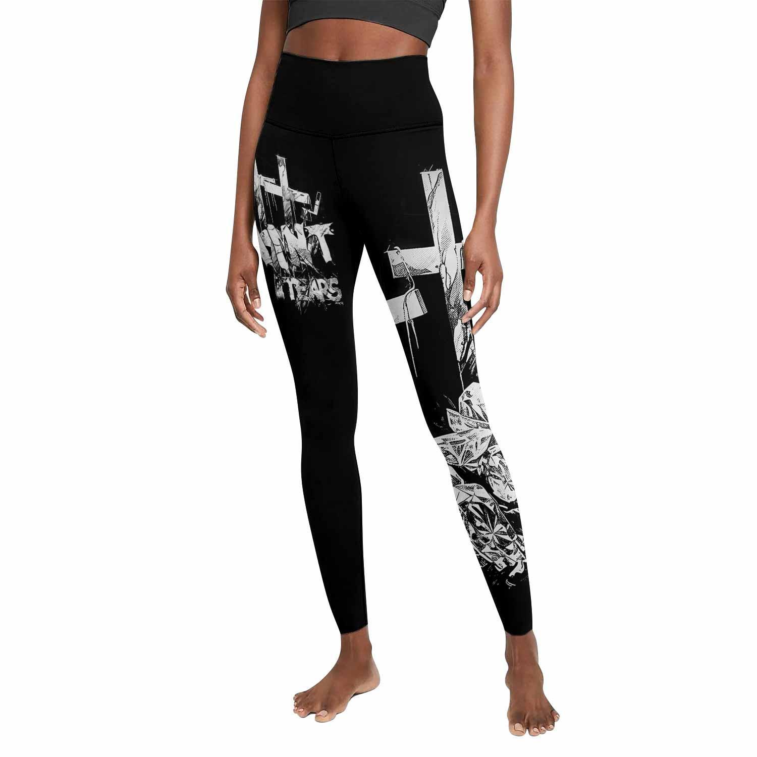 Saint Tears Women's Leggings - front view mockup
