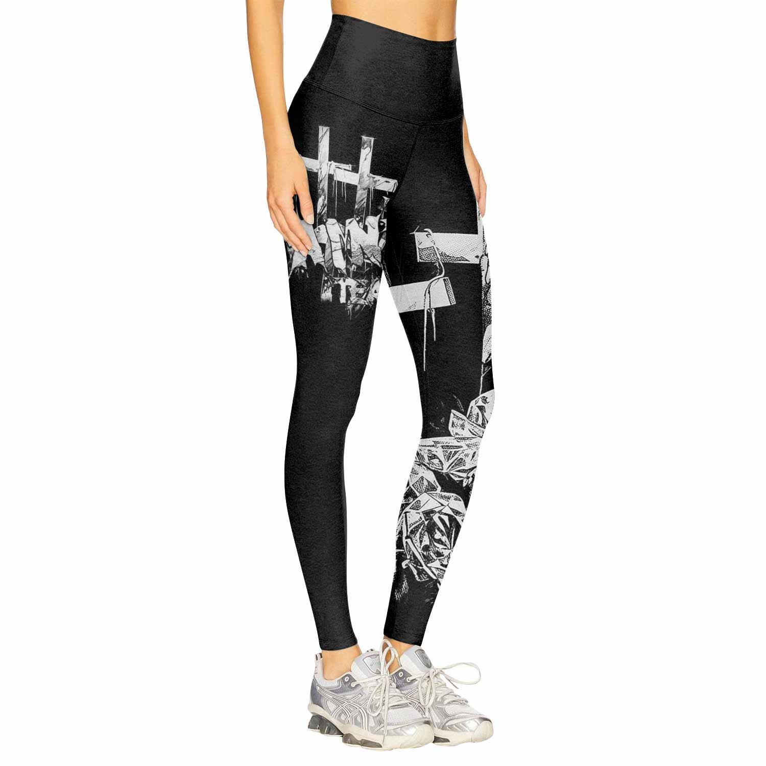 Saint Tears Women's Leggings - right side mockup