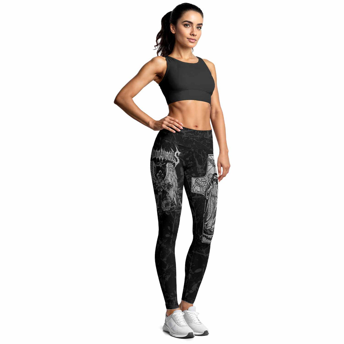 Bones of Grace Women's Leggings - lifestyle view