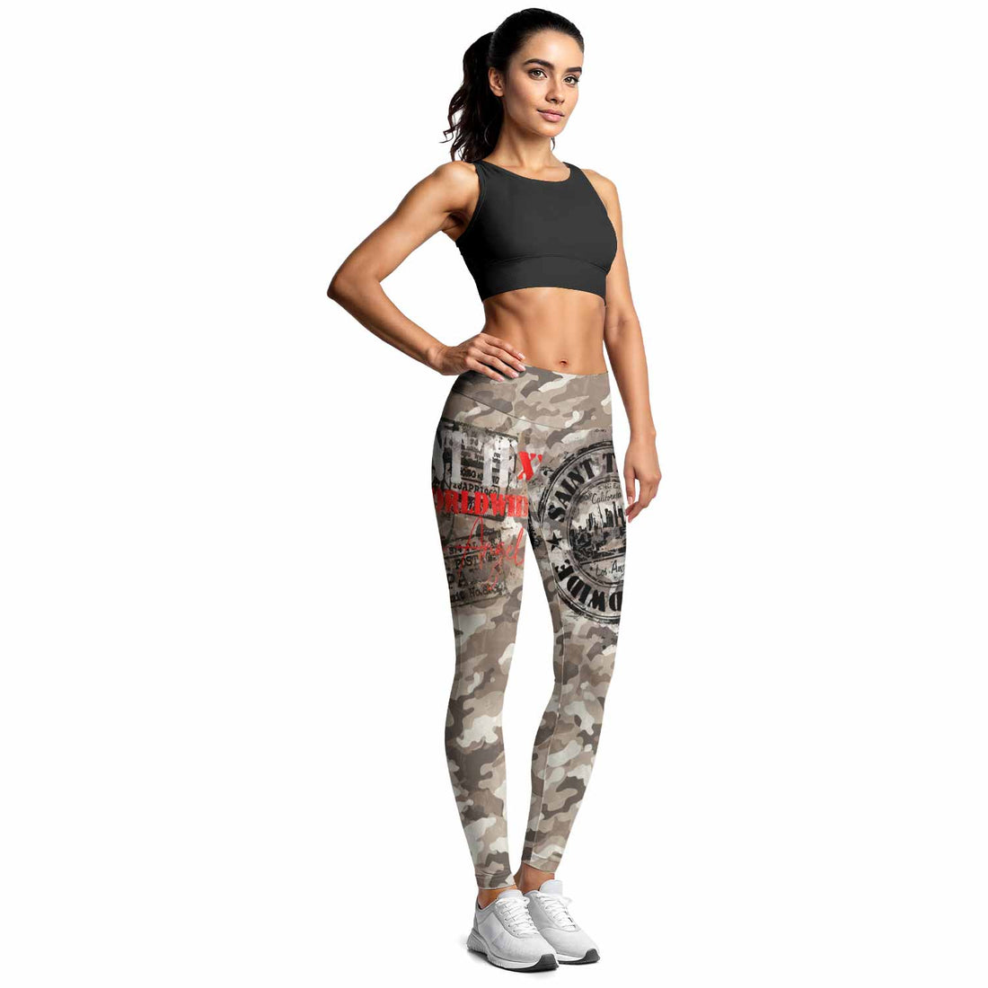 Saint Tears Camo Women's Leggings - lifestyle view