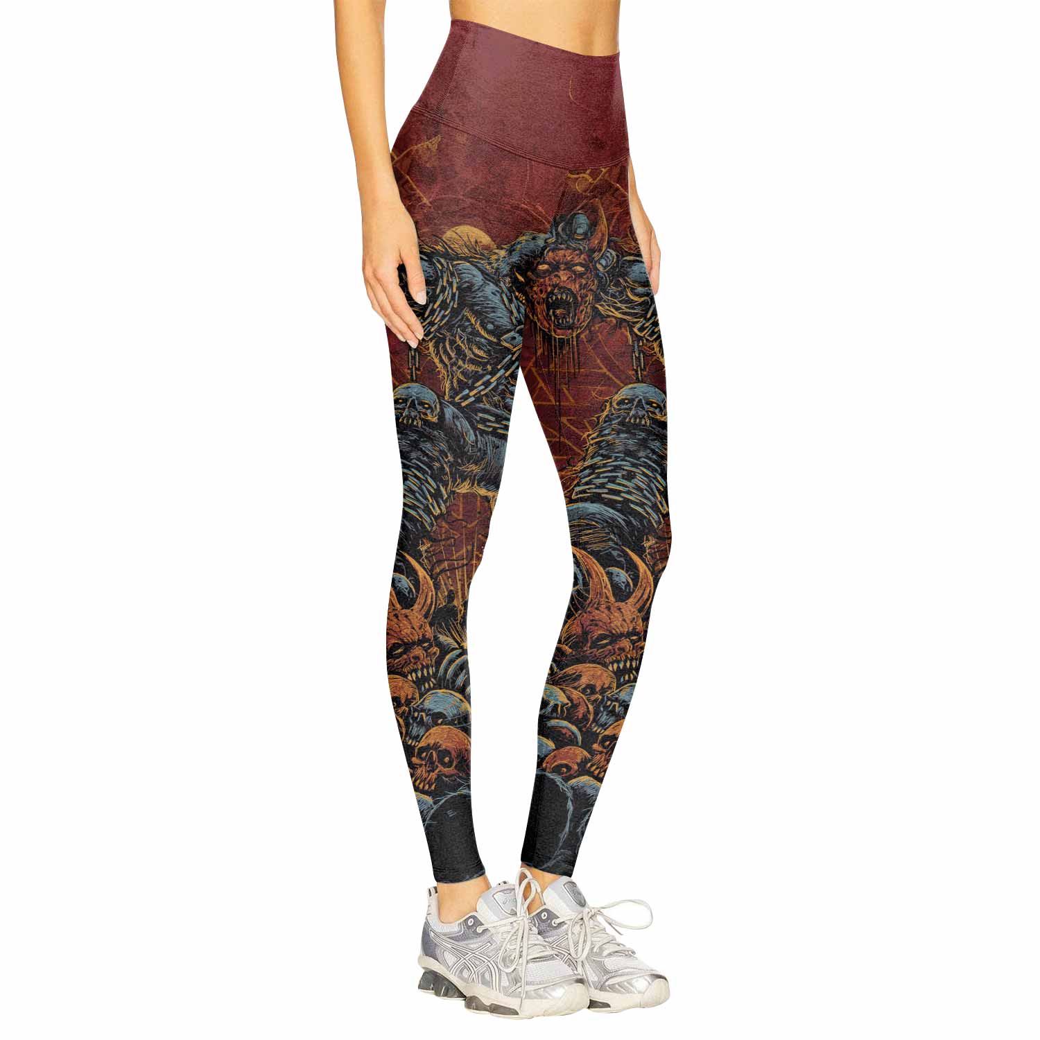 Disturbed Dominion Women's Leggings - right side mockup