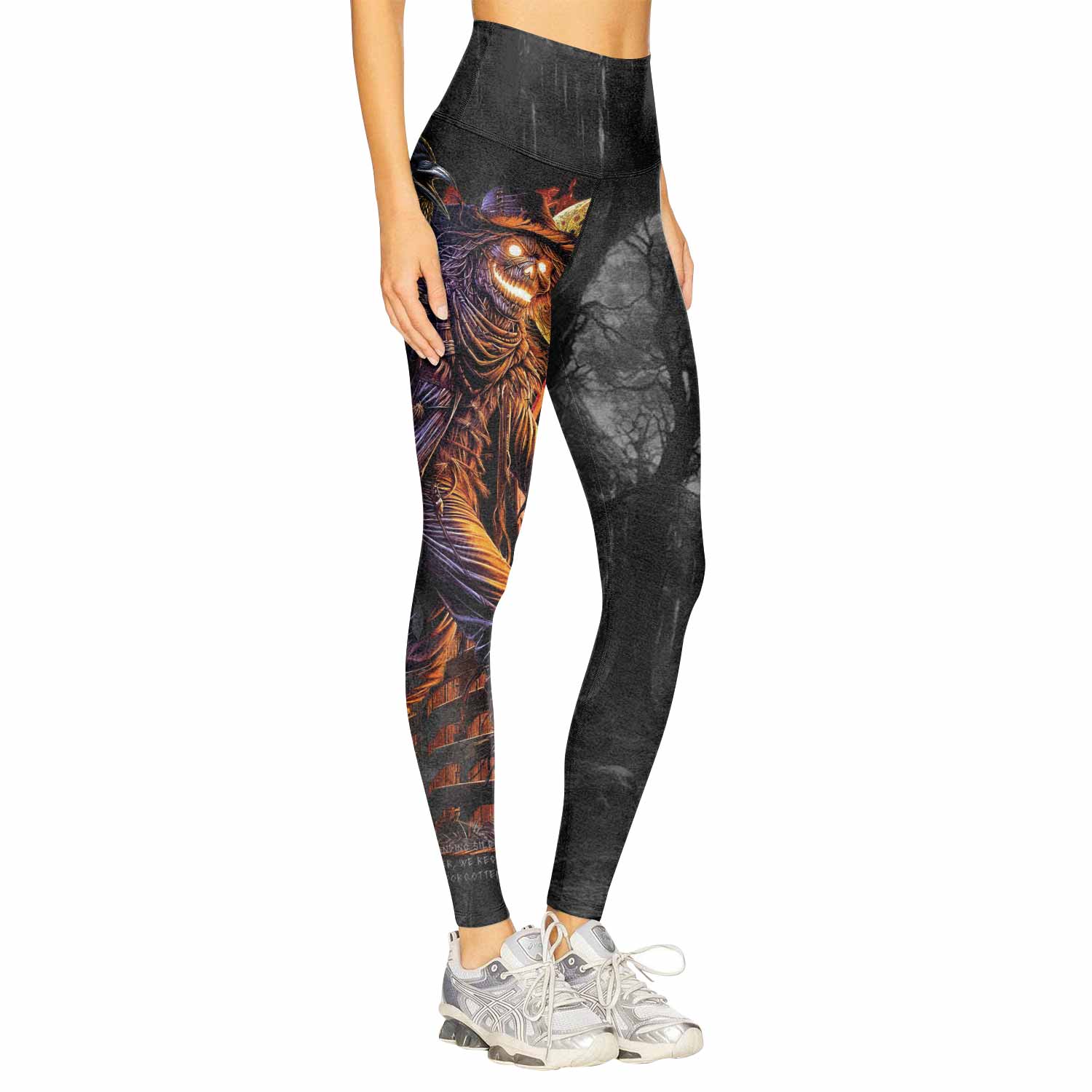 Scarecrow Prophecy Women's Leggings - right side mockup