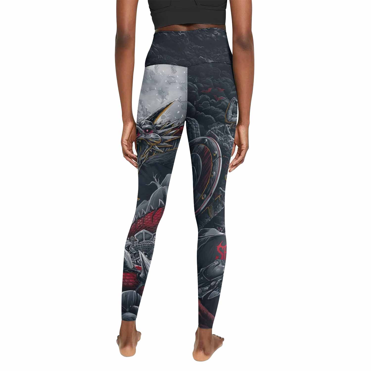 Wrath of the Undying Women's Leggings - back view mockup