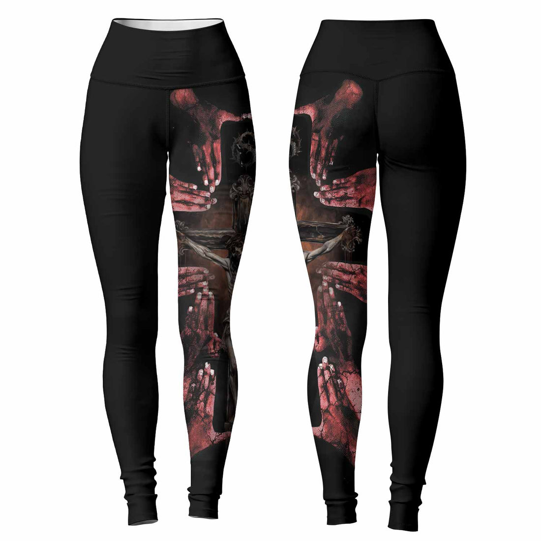 Stigmata Prayer Women's Leggings - lifestyle view