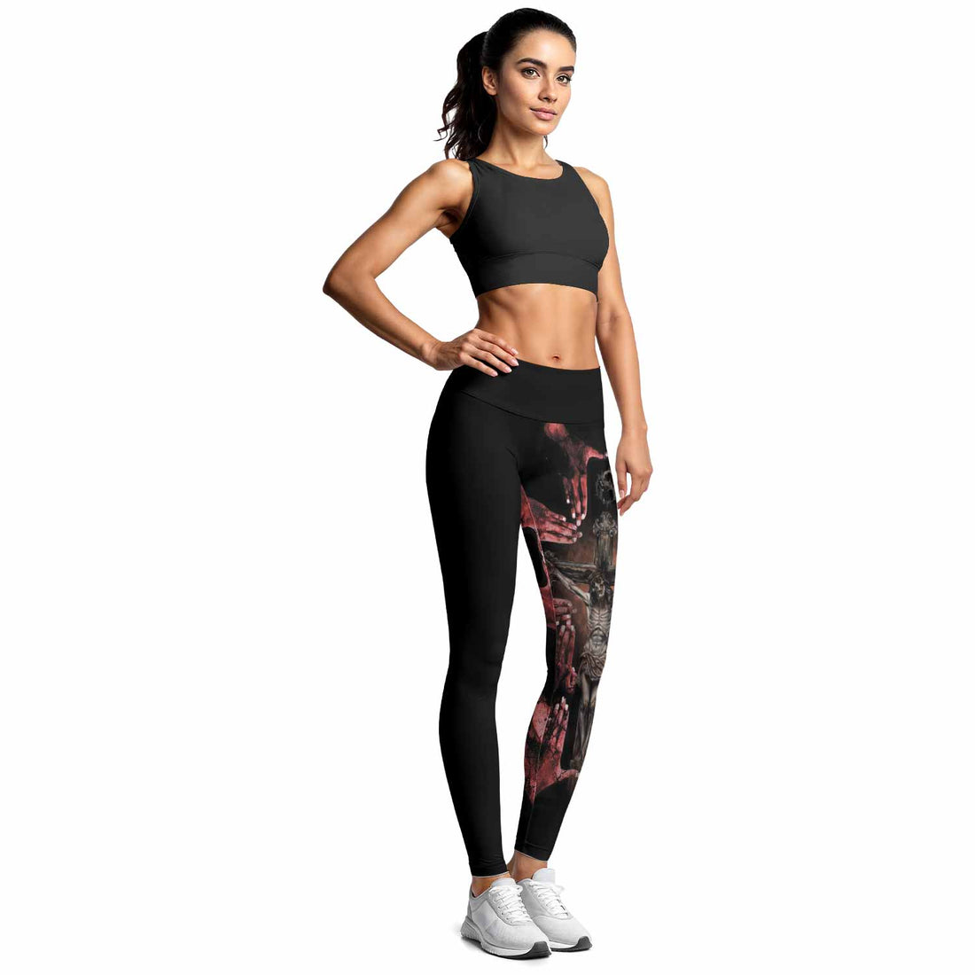 Stigmata Prayer Women's Leggings - lifestyle view