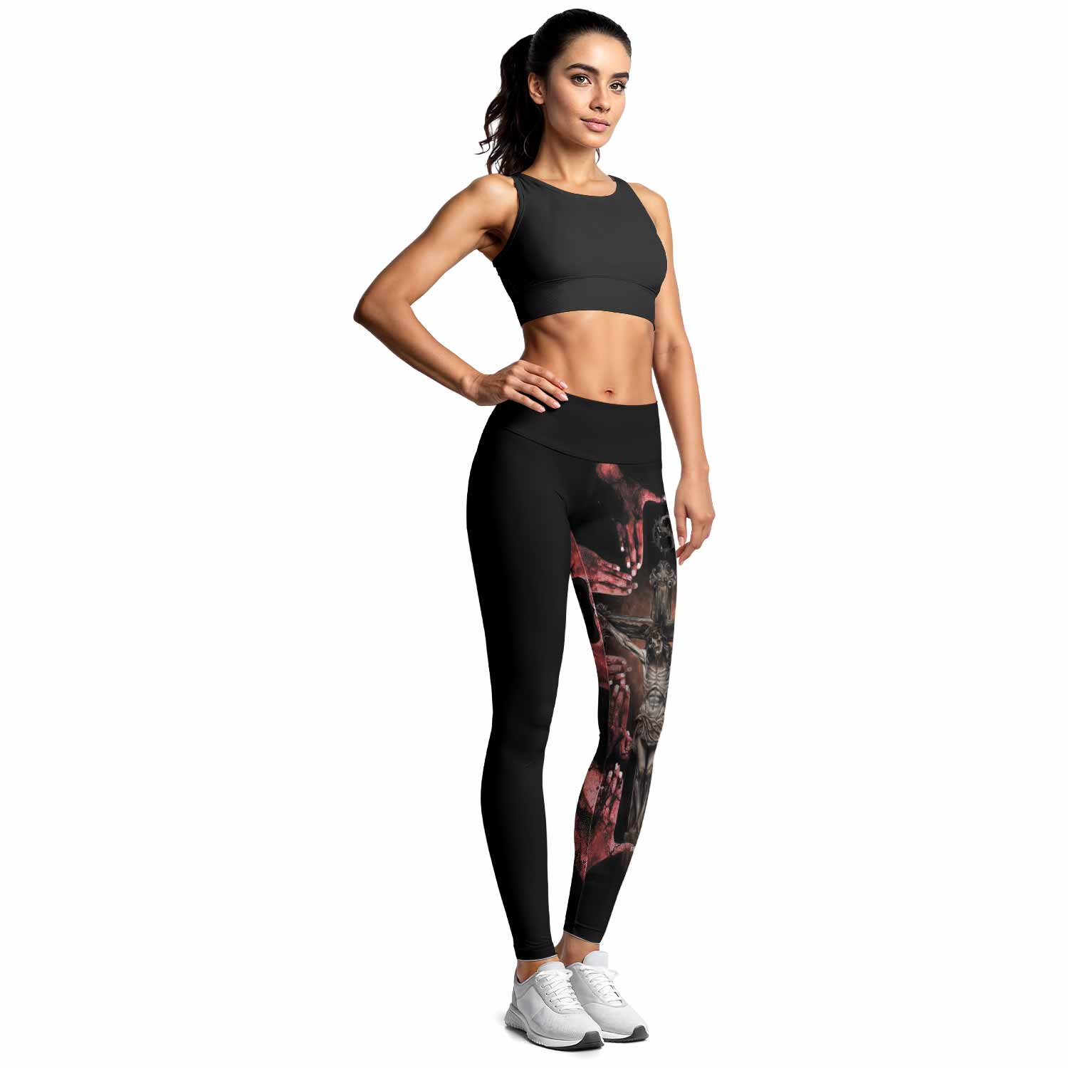Stigmata Prayer Women's Leggings - lifestyle view