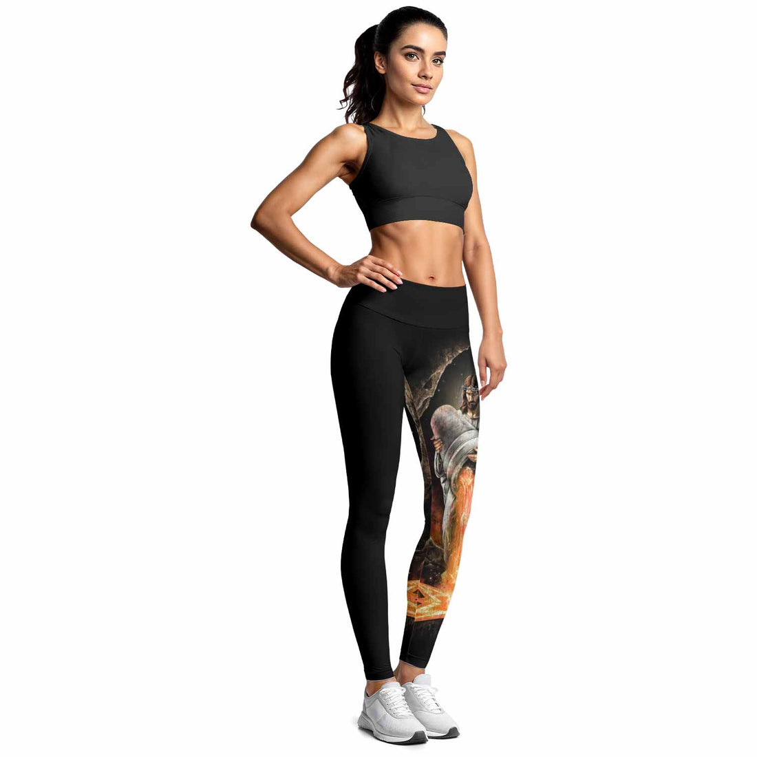 Faith Over Fear Women's Leggings - lifestyle view