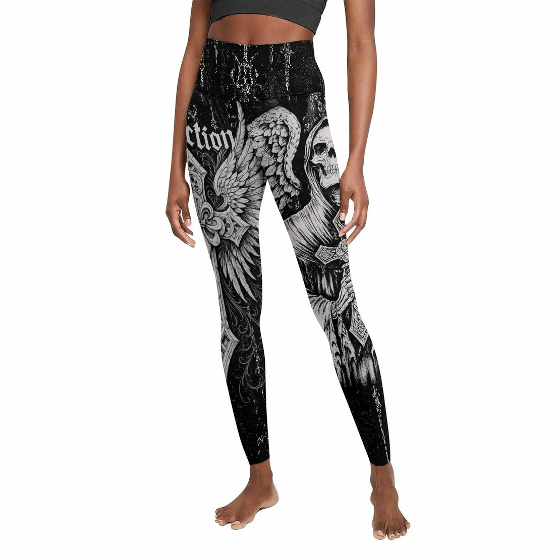 Angel of Death Women's Leggings - front and back view