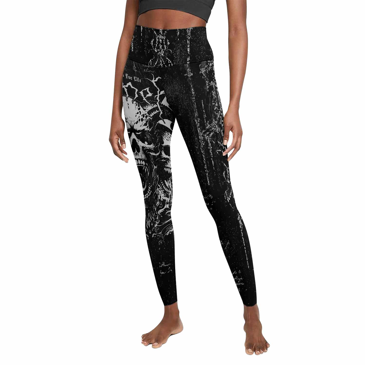 Hellborn Wrath Women's Leggings - front view mockup