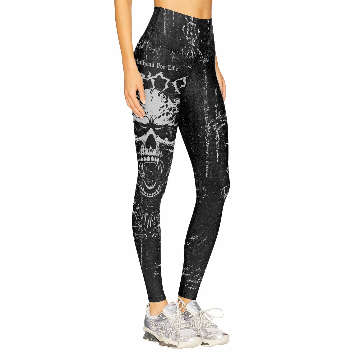 Hellborn Wrath Women's Leggings - right side mockup