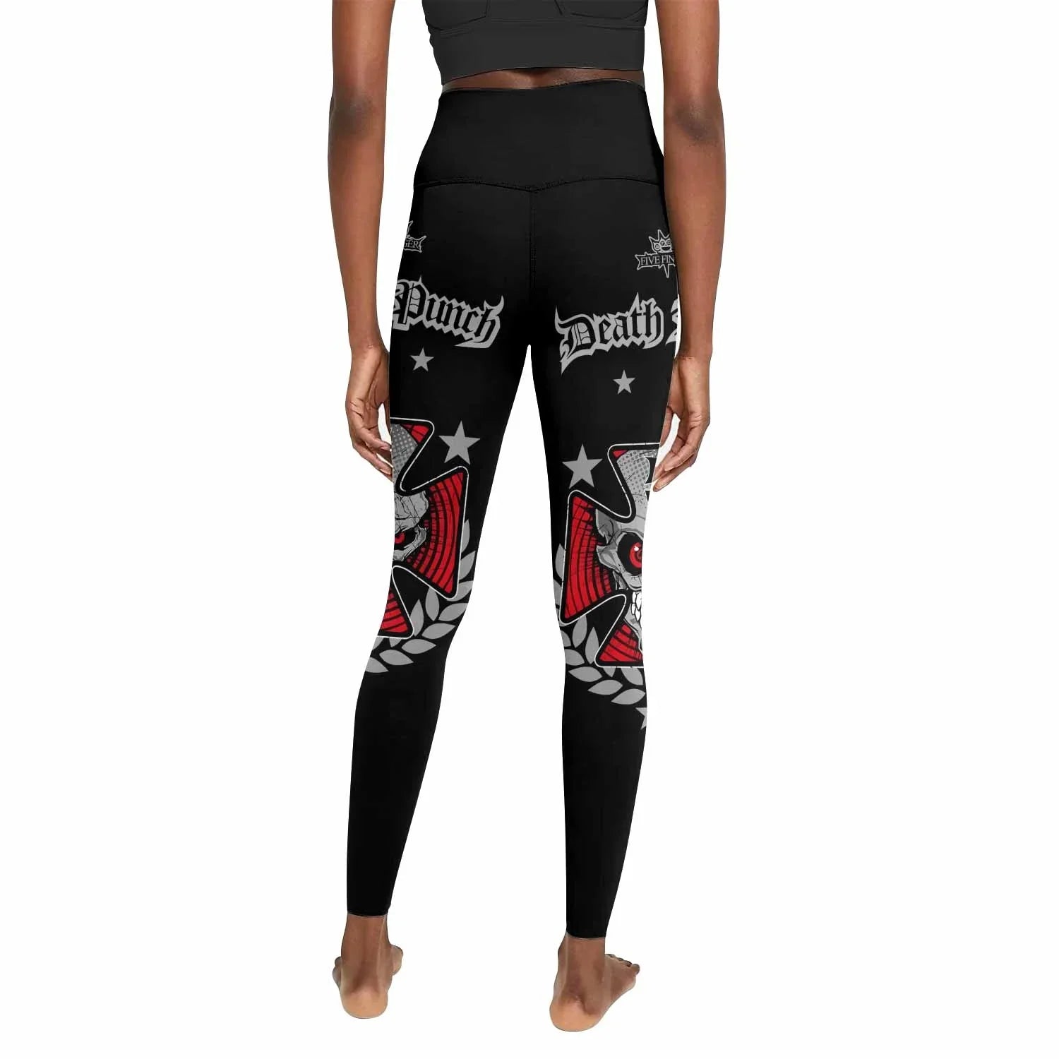 Death Punch Women's Leggings - back view mockup