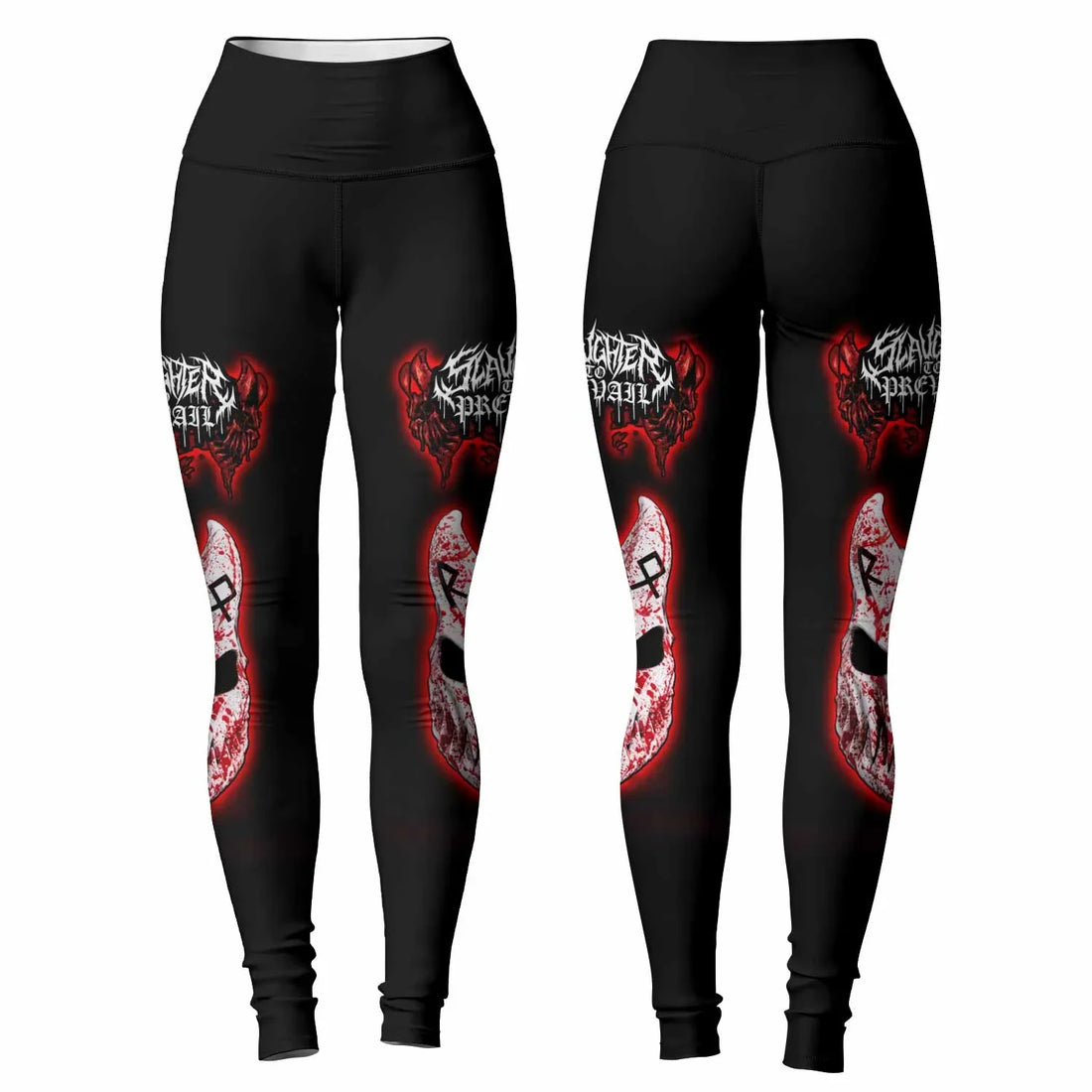 Slaughter to Prevail Women's Leggings - front and back view