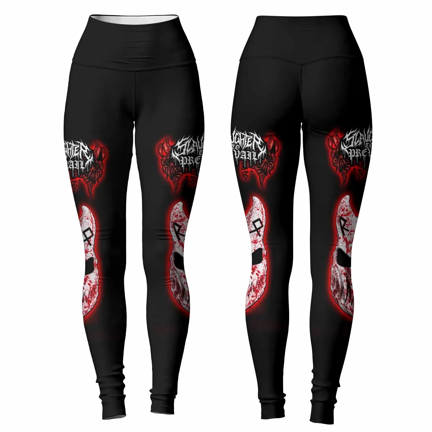 Slaughter to Prevail Women's Leggings - front and back view