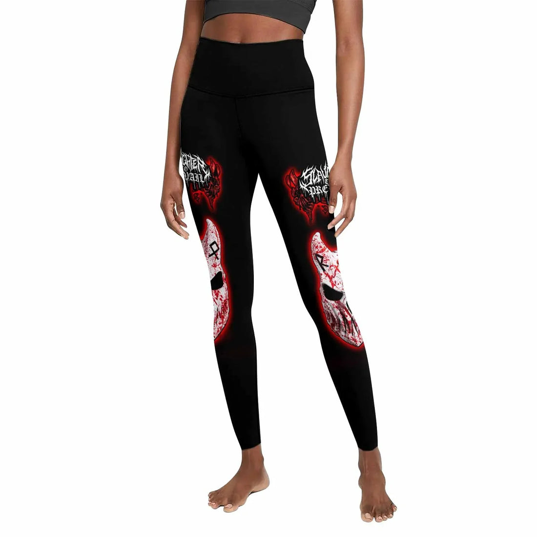 Slaughter to Prevail Women's Leggings - front and back view
