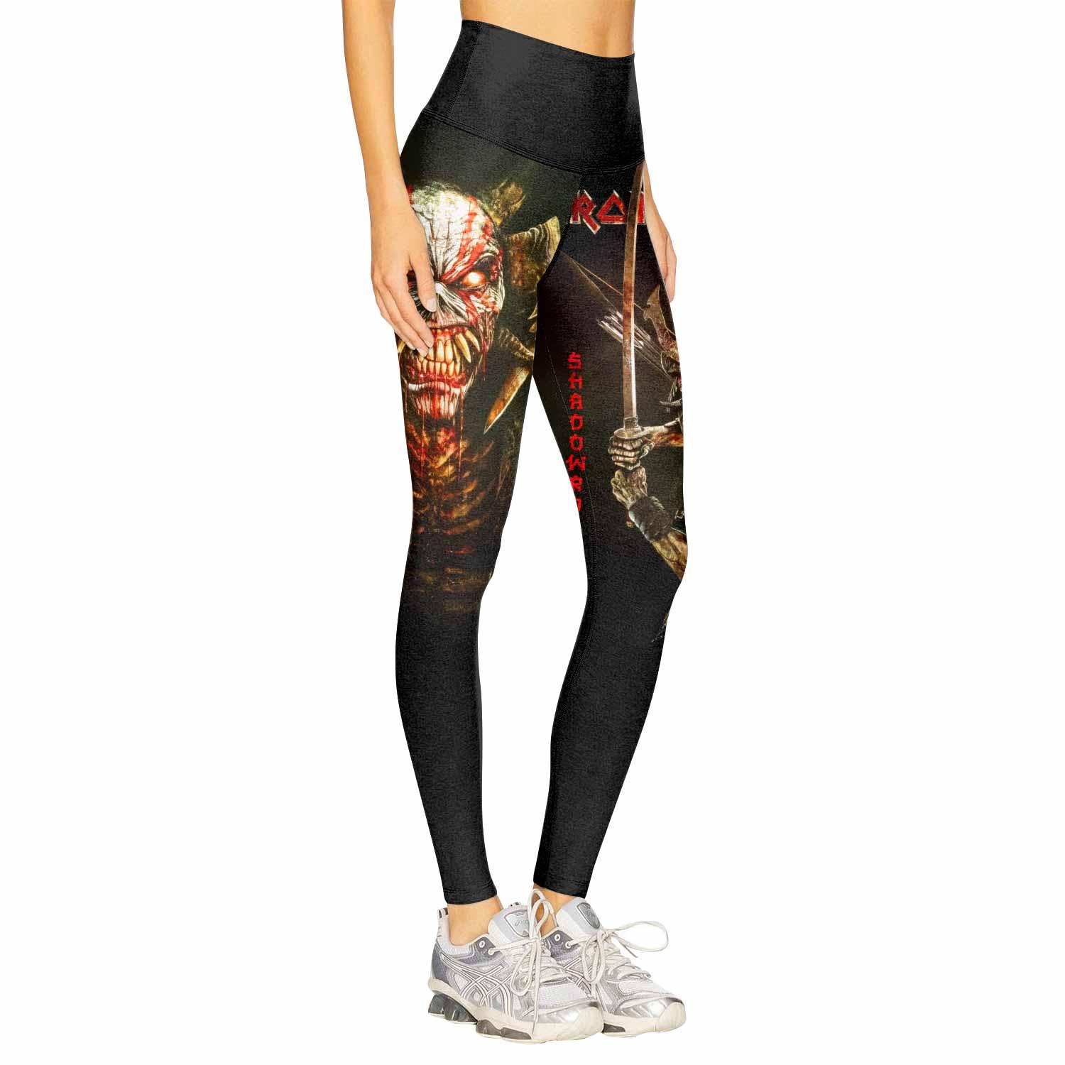 Iron Maiden Samurai Women's Leggings - right side mockup
