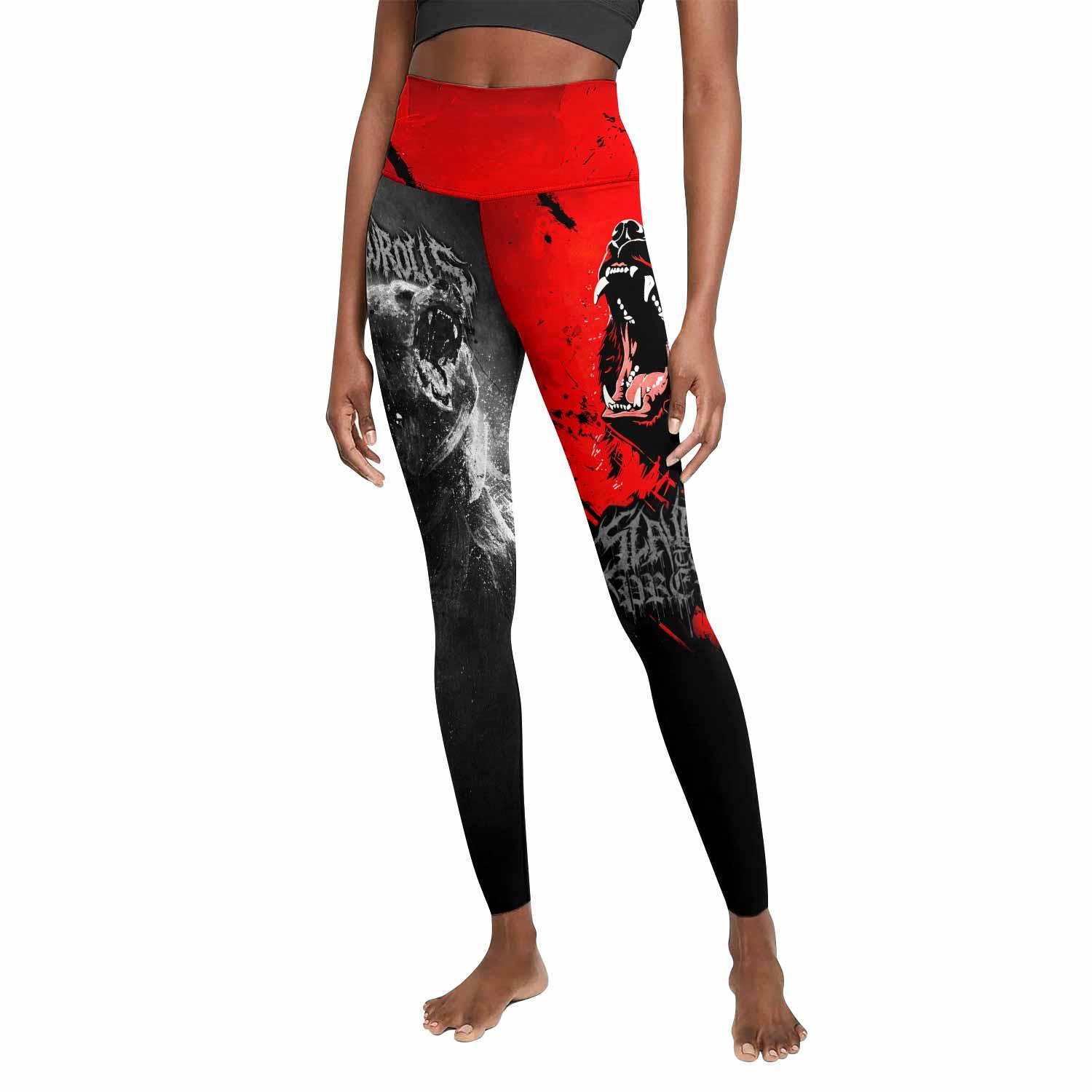 Slaughter to Prevail Bear Women's Leggings - front view mockup