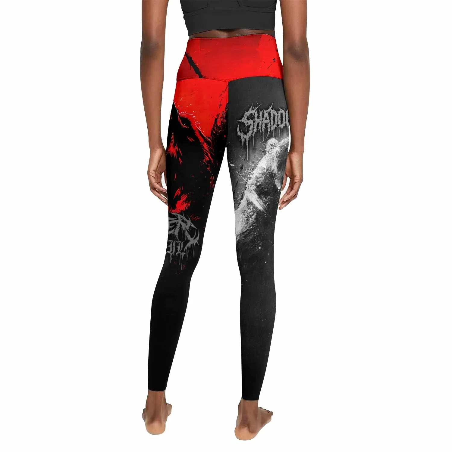 Slaughter to Prevail Bear Women's Leggings - back view mockup