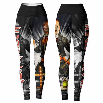 Iron Maiden Nights Of The Dead Women's Leggings - front and back view